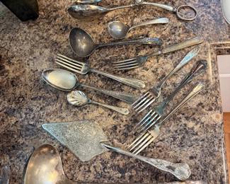 Silver plate serveware