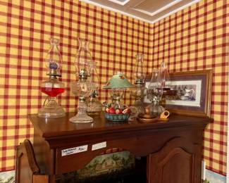 Antique Oil Lamps.