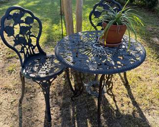 Cast iron three piece set.
