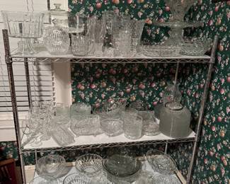 Crystal and cut glass.