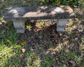 Nice outdoor concrete bench.