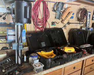 Packed Workshop - full of tools and supplies