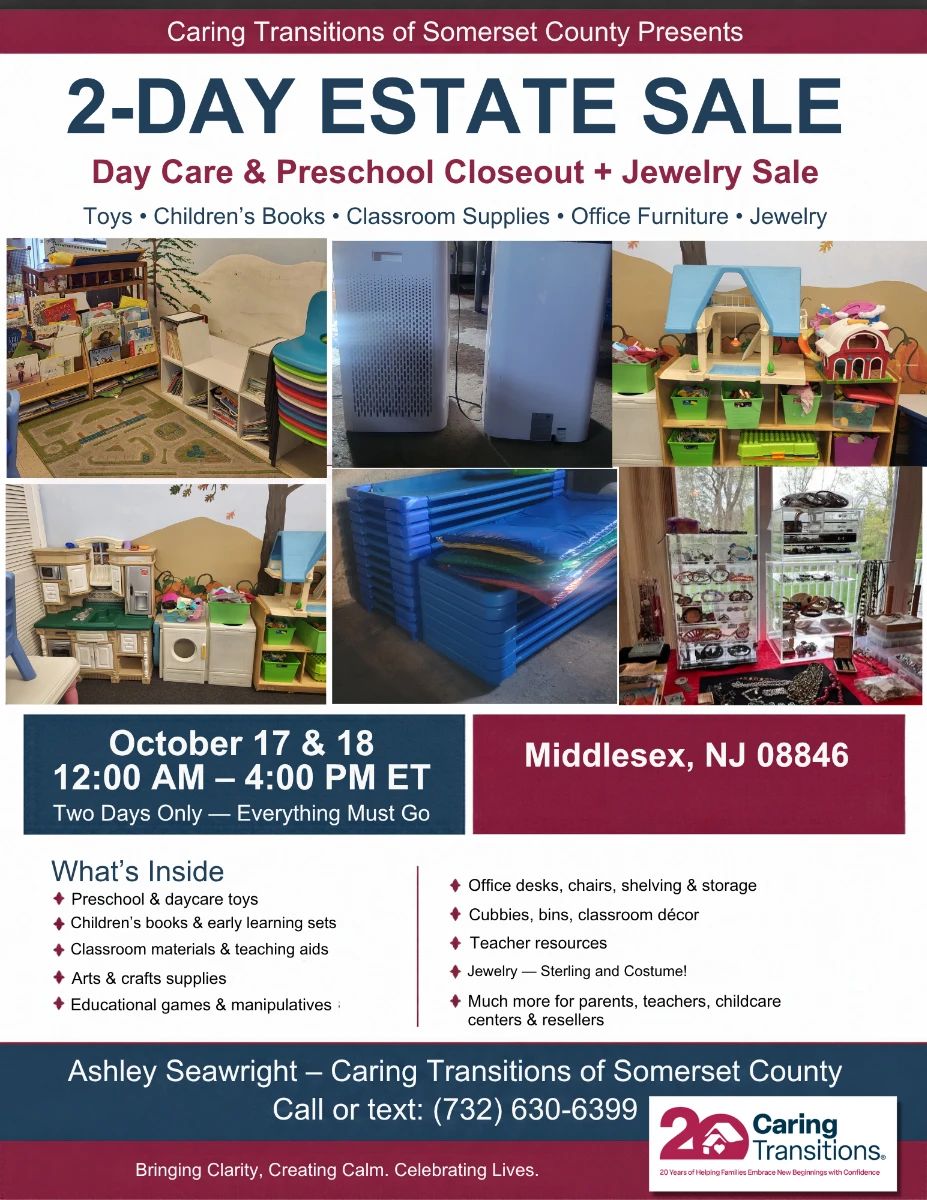 Day Care Preschool Closeout Sale