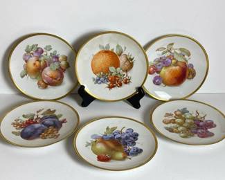 121 75porcelainplateswithfruitmotifan