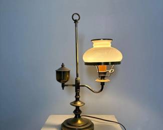 203 brasstonestudentstyletablelamp