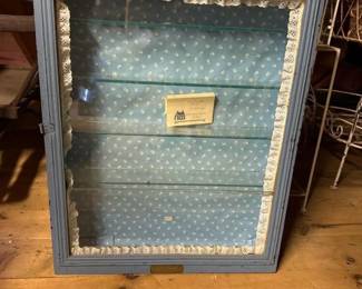 057 antiquewallcabinetwithbrasspresenta