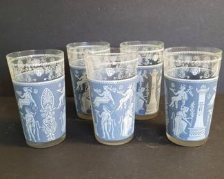 172 vintagebluegreekkeymotifdrinkinggl