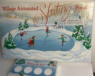 141 dept56villageanimatedskatingpondwi
