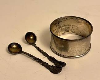 162 vintagesterlingsilvernapkinringand