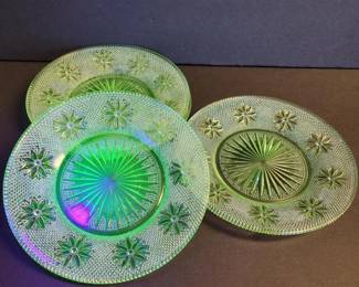 004 floralpatterneduraniumglassdessertp