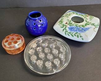 020 assortedfloralflowerfrogsandholders