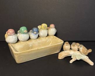 143 vintageceramicbirdfigurineplanter