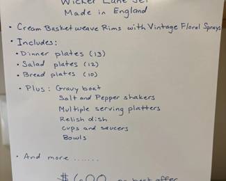 Wicker Lane list