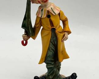 Vintage HandPainted Clown Figurine Italy