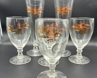 Vintage Wheat Glasses