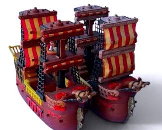 Vintage Retired FisherPrice Imaginext Adventure Pirate Ships 2pc
