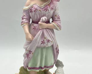 Antique German Bisque Porcelain Figurine by Gebrder Heubach
