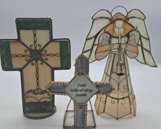 Devotional Stained Glass 3pc
