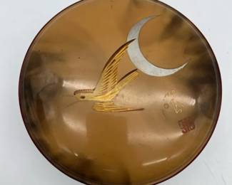 Vintage Japanese Lacquerware Trinket Dish Box