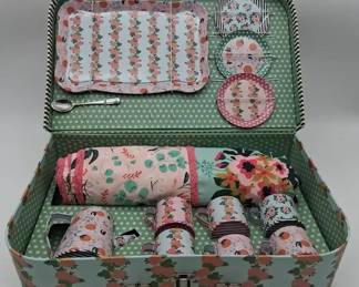 Vintage Matilda Jane Clothing X Joanna Gaines Kids Tin Tea Party Set with Case