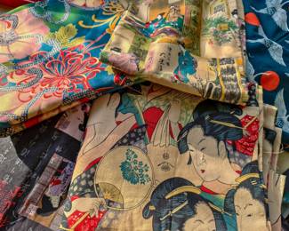 Japanese silk and cotton