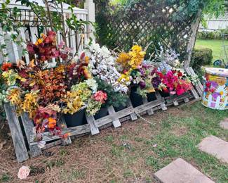 Silk flowers, range of quality