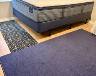 Queen Bed Mattress & Box Spring by Serta. Rugs available.