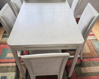 High top table with 6 chairs & leaf for fun nights with friends
