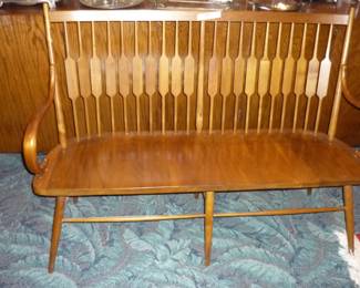 MCM Spindle-back Bench