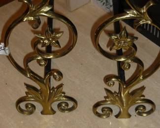 Great Brass Andirons