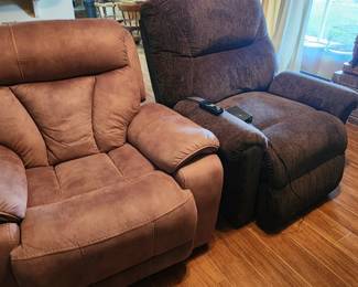 2 big boy recliners. 1 electric