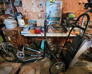 Street strider with elliptical attachment