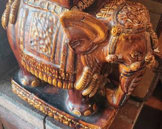 Pottery elephant