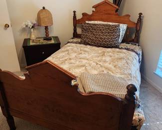 Antique three quarters bed