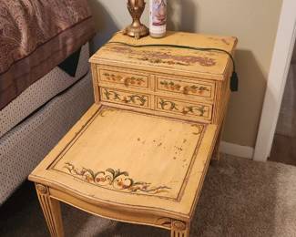 Vintage painted nightstand