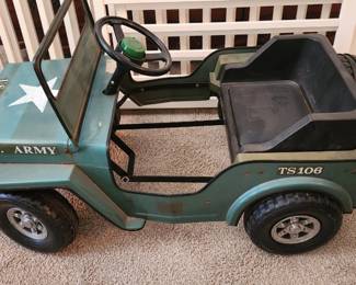 Vintage army pedal car