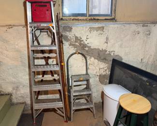 Ladders and stool