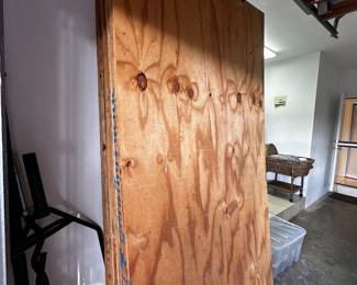 Big planks of plywood