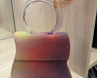 Benedetto BruZZinches Ombré Crystal Top handle Bag 