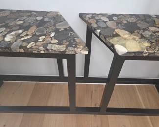 Custom Large epoxy stone table top table