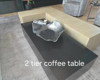Modern 2 tier coffee table 