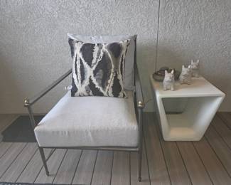 Bernhardt Sorrento Chair & Bernhardt Hyannis side table 