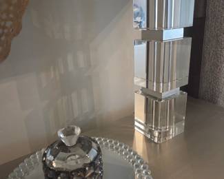 Stacked Crystal Lamps 