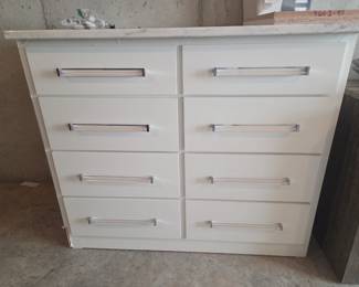 8 drawer cabinet w/ stone top from custom closet 