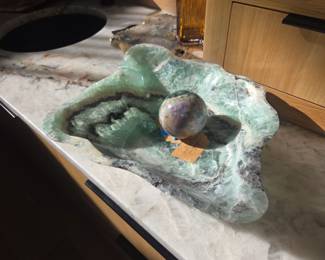 LND/LUXE Flurite Bowl/stone 