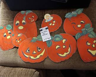Vintage Halloween Wall Hangings