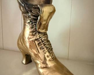 Victorian Brass Button Shoe