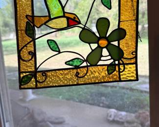 Hummingbird Stained Glass