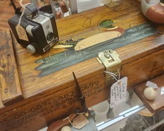 WW2 handpainted ammo box