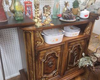 Mid century bar on wheels